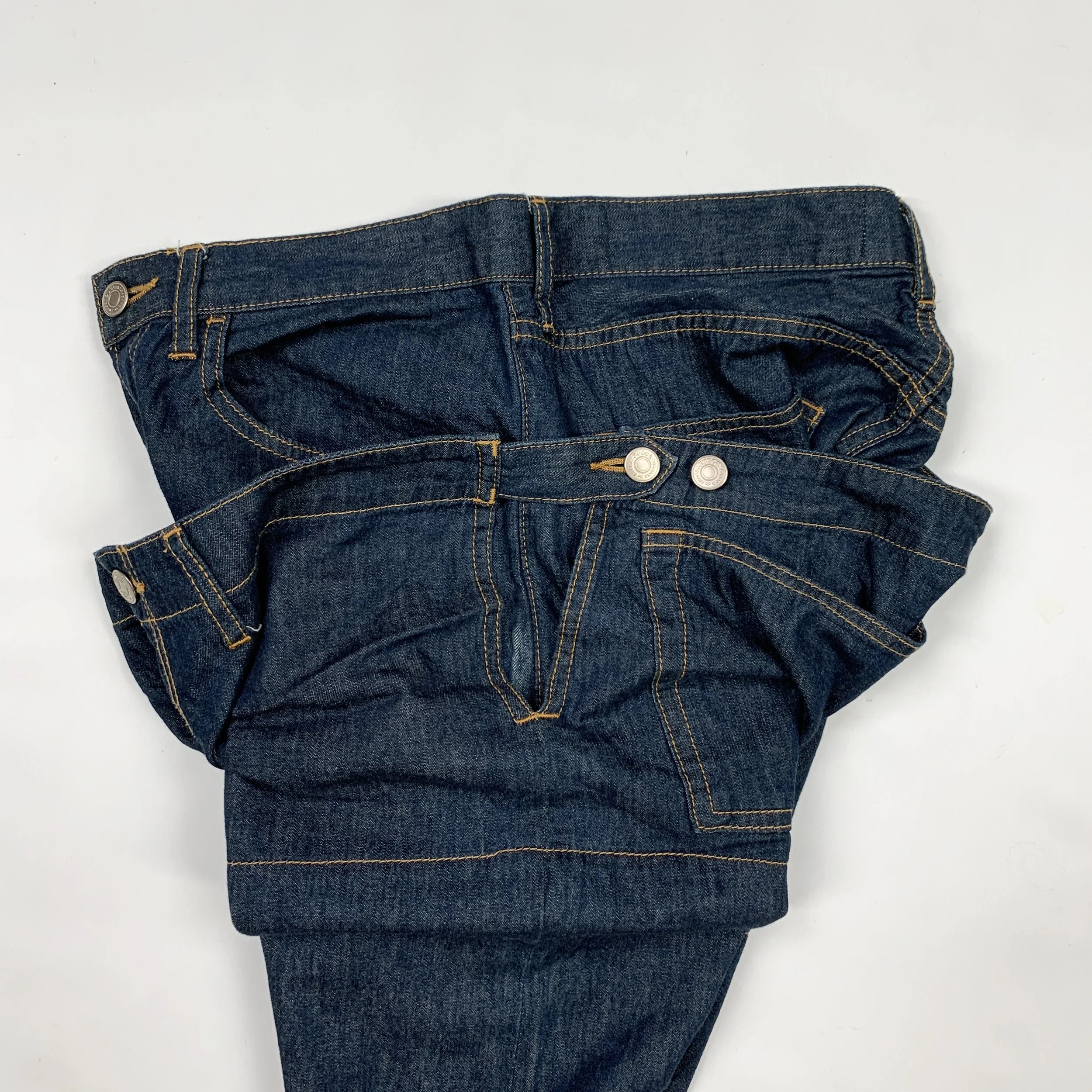 Cabane De Zucca Double Waist Jeans (Dark) — sickboyarchive.